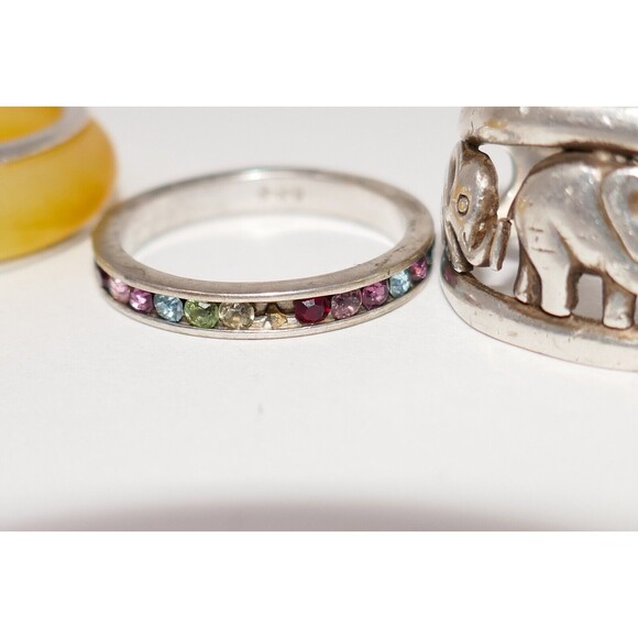 925 Sterling Silver Ring Lot Size 6-8.5 - Picture 8 of 12